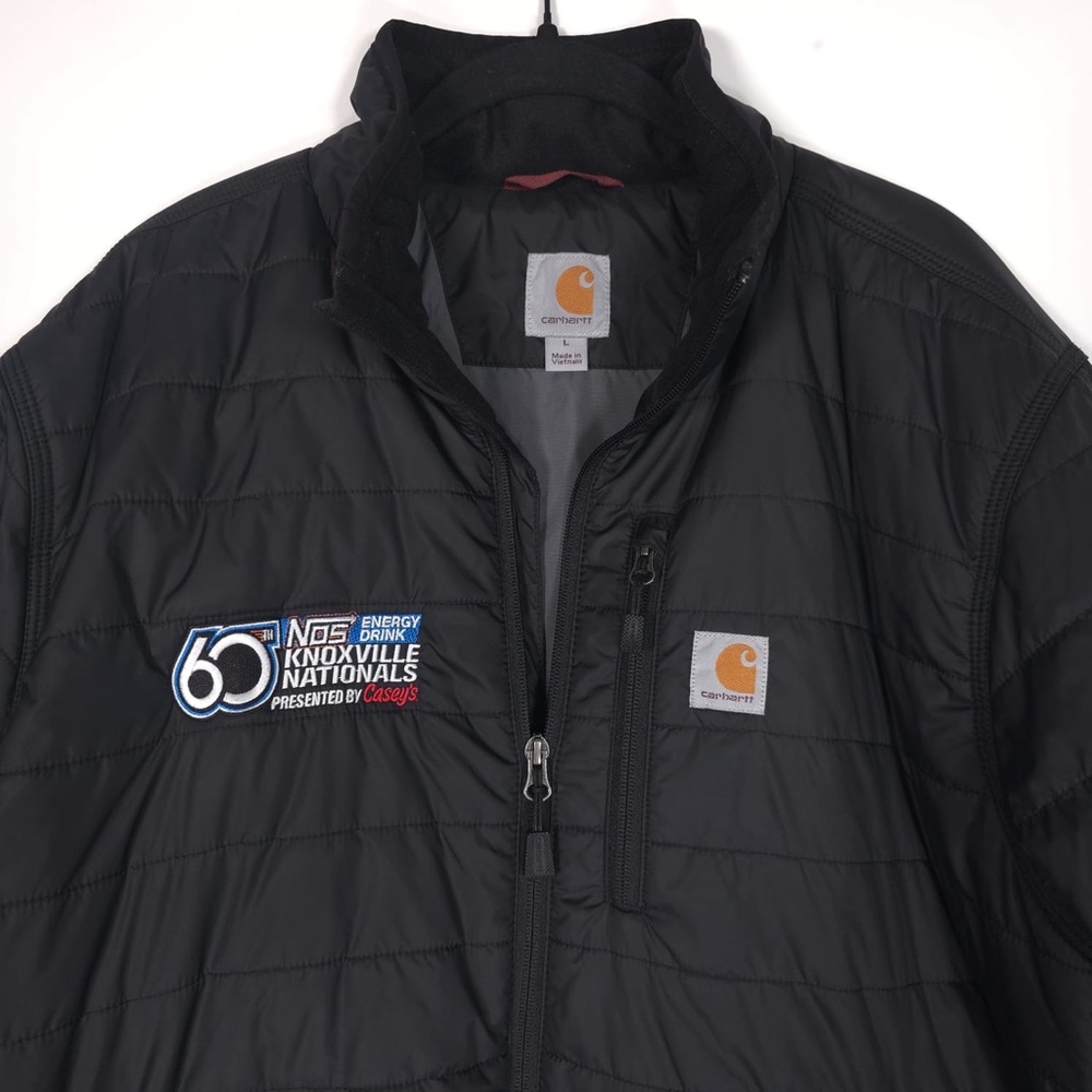 Carhartt Rain Defender Jacket LARGE Knoxville Nationals‎ Embroidered 102208